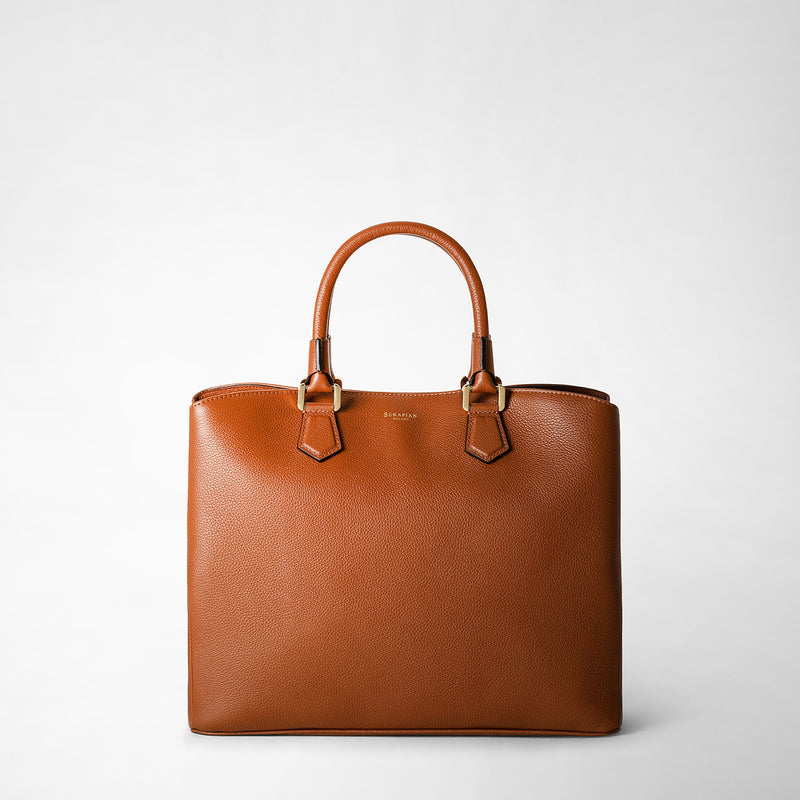 Serapian Borsa a mano luna in pelle rugiada cuoio Promozione