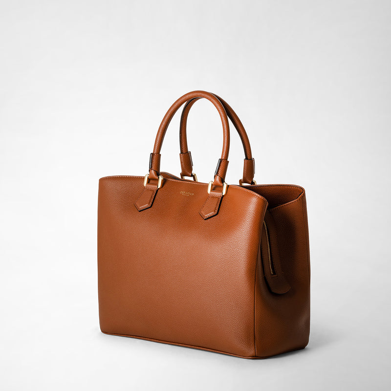 Serapian Borsa a mano luna in pelle rugiada cuoio Promozione