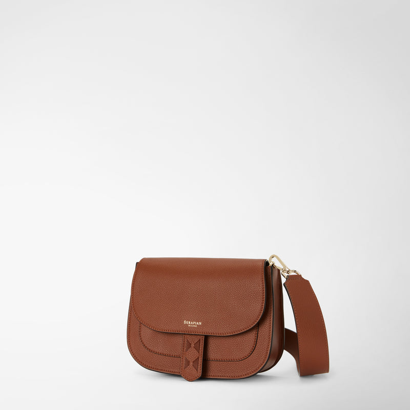 Serapian Borsa luna crossbody in pelle rugiada cuoio Qualità Garantita