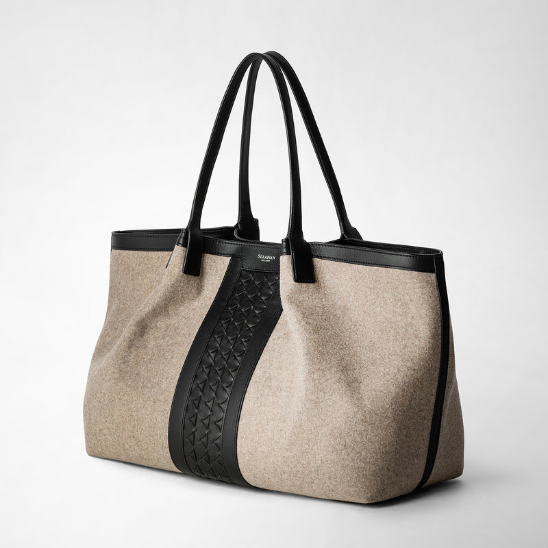 Serapian BORSA SECRET TOTE IN LANA E MOSAICO Offerta