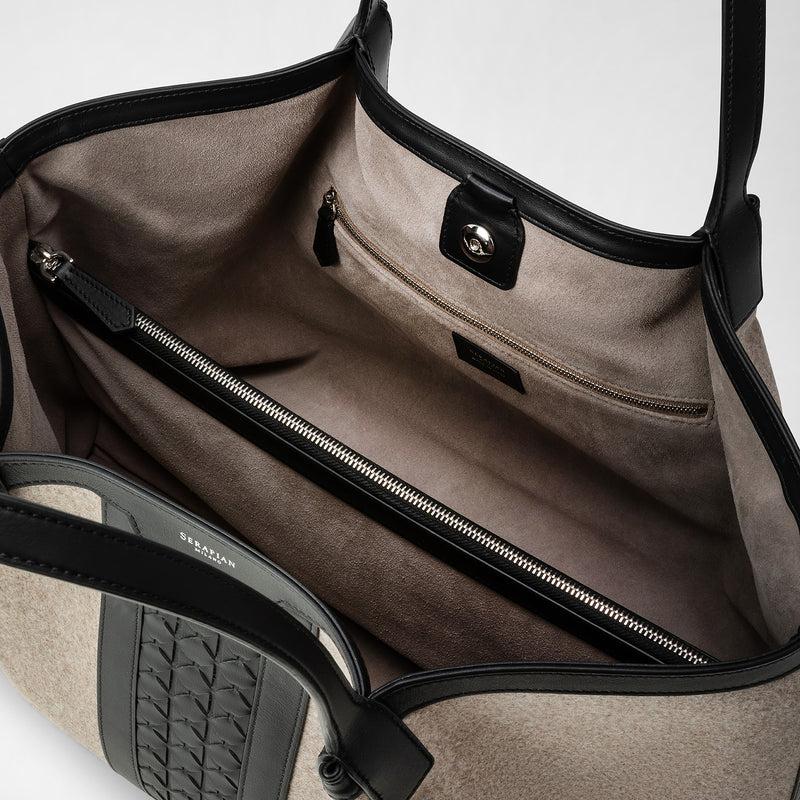 Serapian BORSA SECRET TOTE IN LANA E MOSAICO Offerta