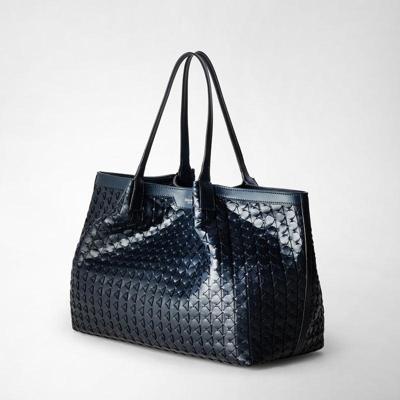 Serapian Secret tote bag in mosaico navy blue Saldi