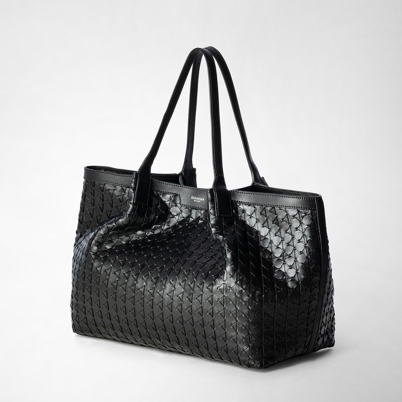 Serapian Secret tote bag in mosaico black Hotsell
