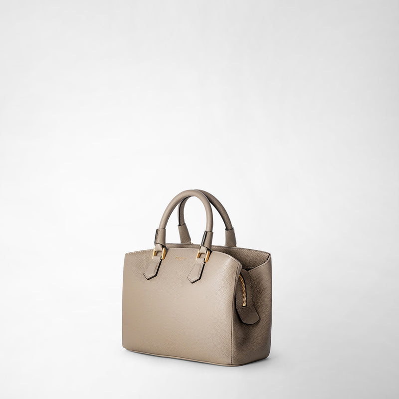 Serapian small luna handbag in rugiada leather sahara Vendita