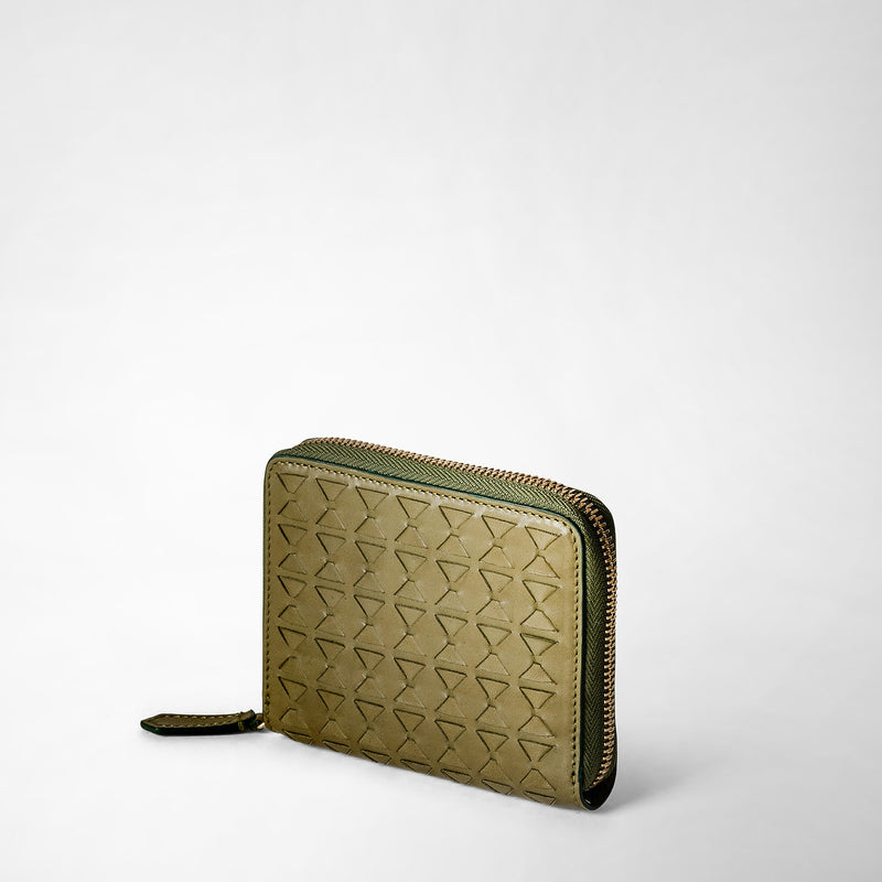 Serapian PORTAFOGLIO MINI CON ZIP IN MOSAICO Promozione Limitata