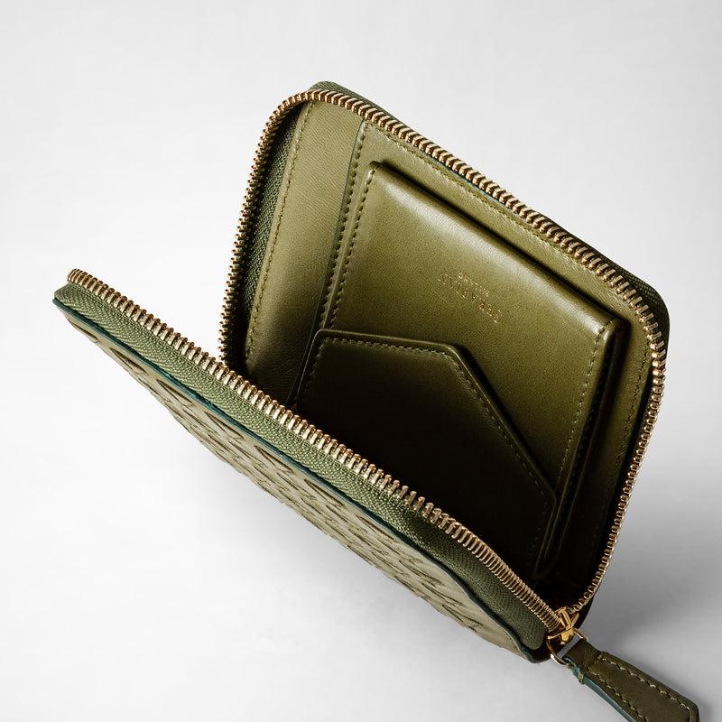 Serapian PORTAFOGLIO MINI CON ZIP IN MOSAICO Promozione Limitata