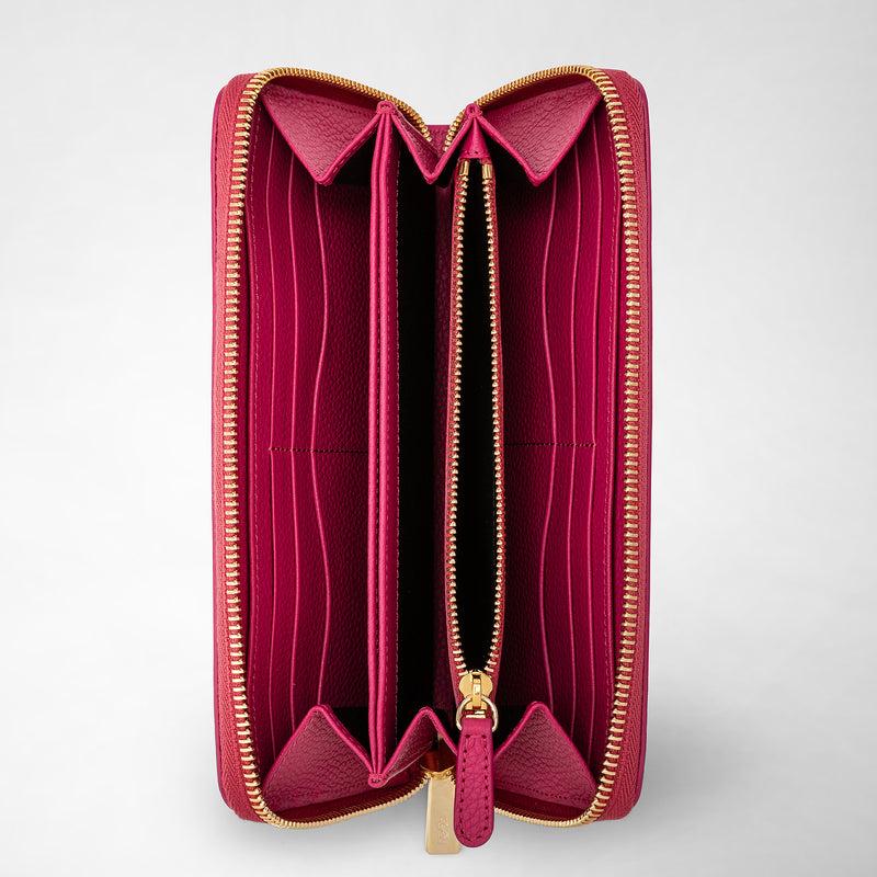 Serapian Zip-around wallet in rugiada leather petal Fino Al -60%