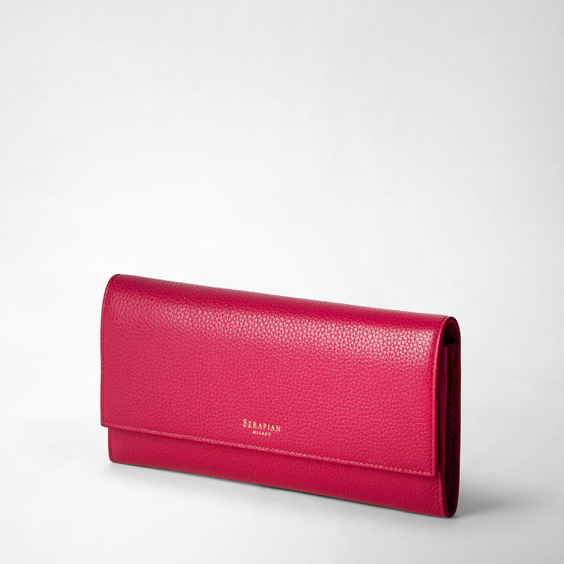 Serapian Continental wallet in rugiada leather petal Shopping Online