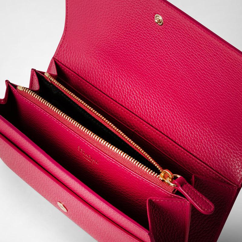 Serapian Continental wallet in rugiada leather petal Shopping Online