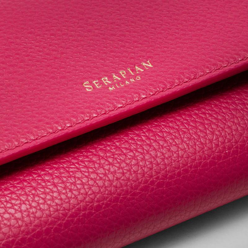 Serapian Continental wallet in rugiada leather petal Shopping Online