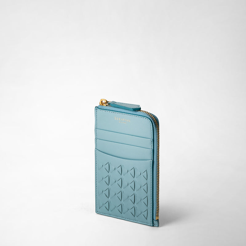 Serapian PORTACARTE CON ZIP IN MOSAICO Offerta