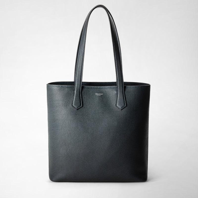Serapian Day tote bag in cachemire leather navy blue Saldi Di Fabbrica