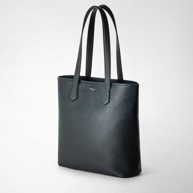 Serapian Day tote bag in cachemire leather navy blue Saldi Di Fabbrica