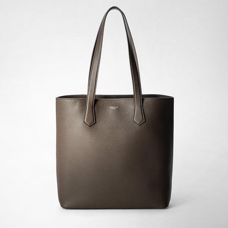 Serapian Day tote bag in cachemire leather espresso Vendite Flash