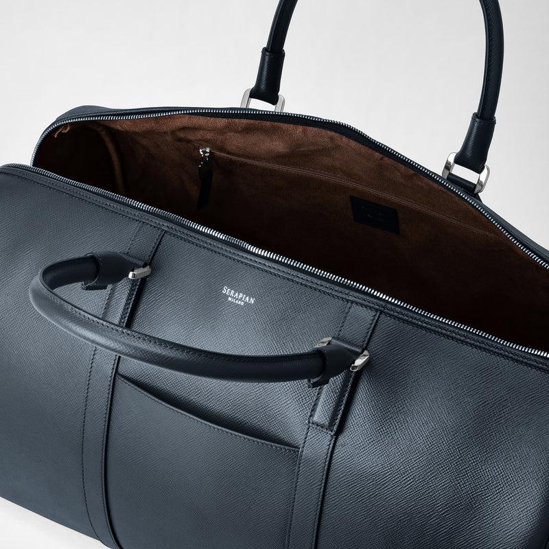 Serapian Borsa da viaggio in pelle evoluzione blu navy Affare Del Giorno