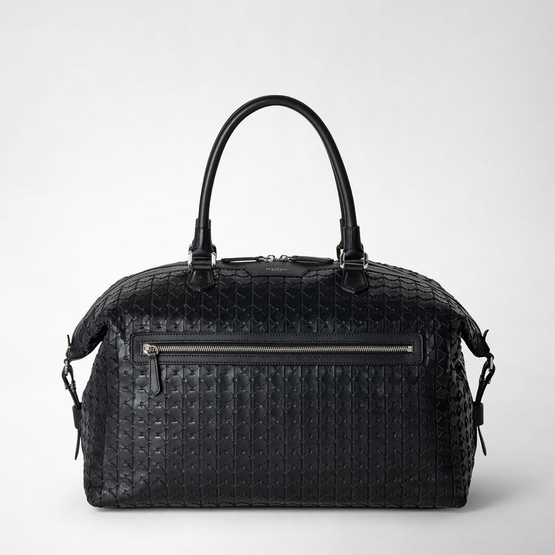 Serapian Travel bag in mosaico black Economico