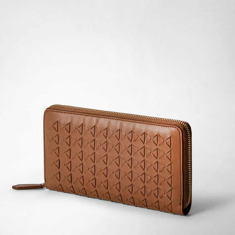 Serapian Zip-around wallet in mosaico tan I Più Venduti