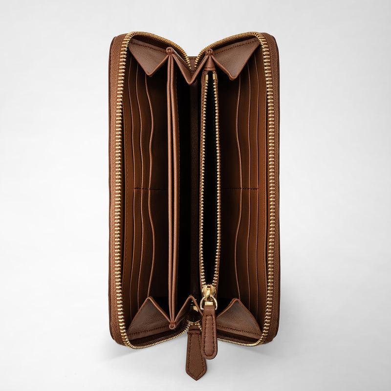 Serapian Zip-around wallet in mosaico tan I Più Venduti