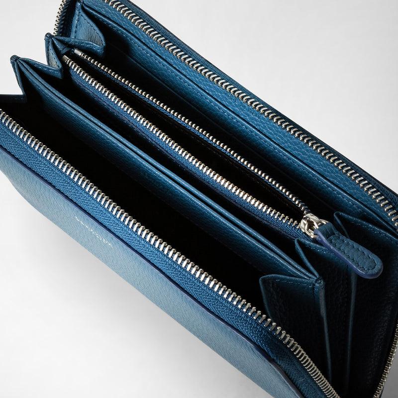 Serapian PORTAFOGLIO CON ZIP IN PELLE RUGIADA Shopping Online