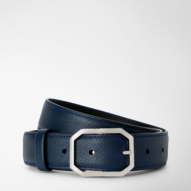Serapian Cintura in pelle evoluzione blu navy Convenienza