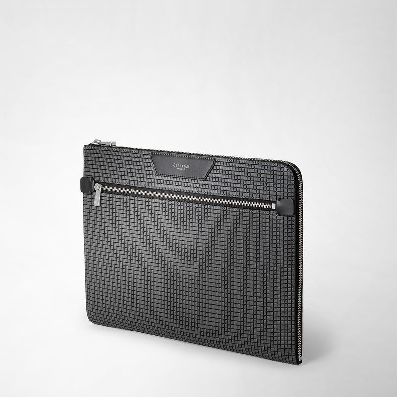 Serapian Portadocumenti in stepan asfalto-nero Shopping Online