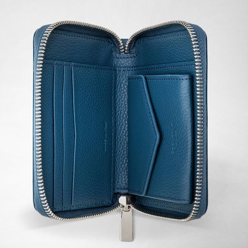 Serapian PORTAFOGLIO MINI CON ZIP IN PELLE RUGIADA Offerta