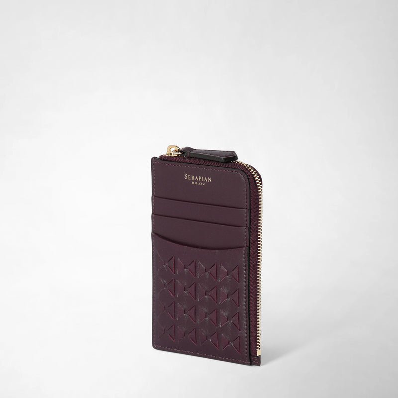 Serapian PORTACARTE CON ZIP IN MOSAICO Offerte
