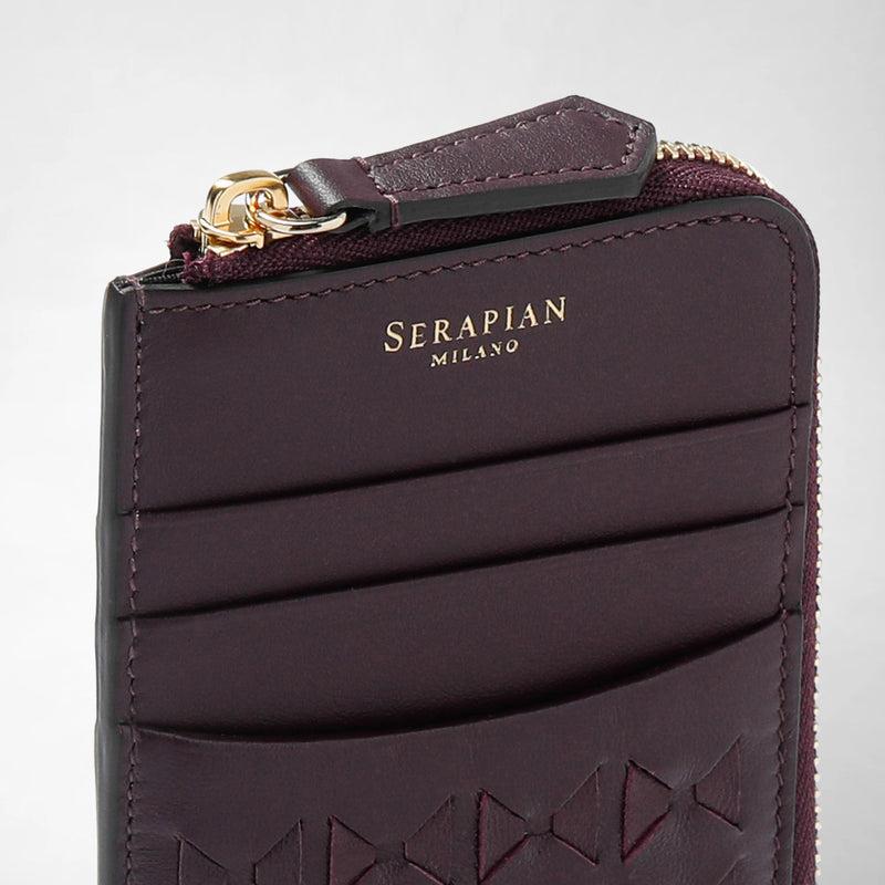 Serapian PORTACARTE CON ZIP IN MOSAICO Offerte