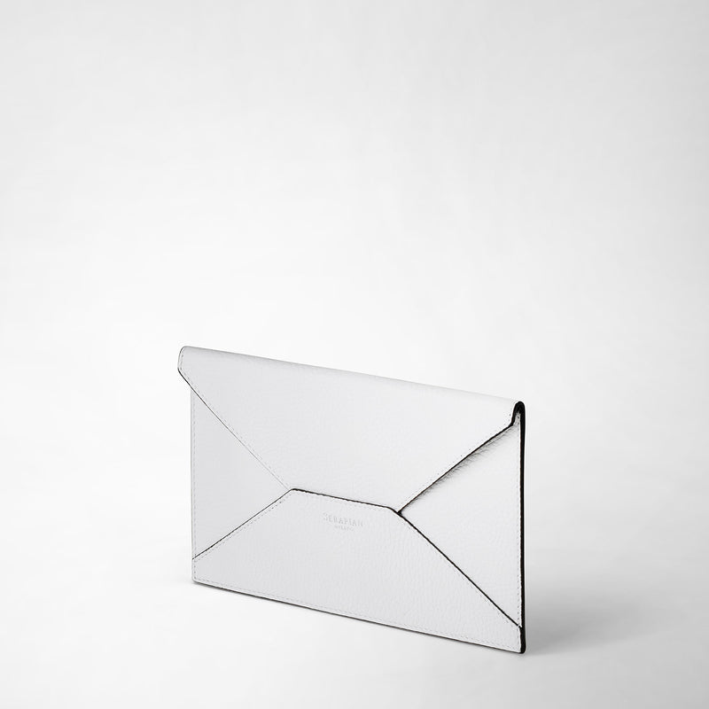 Serapian Pouch in cachemire leather white Qualità Garantita