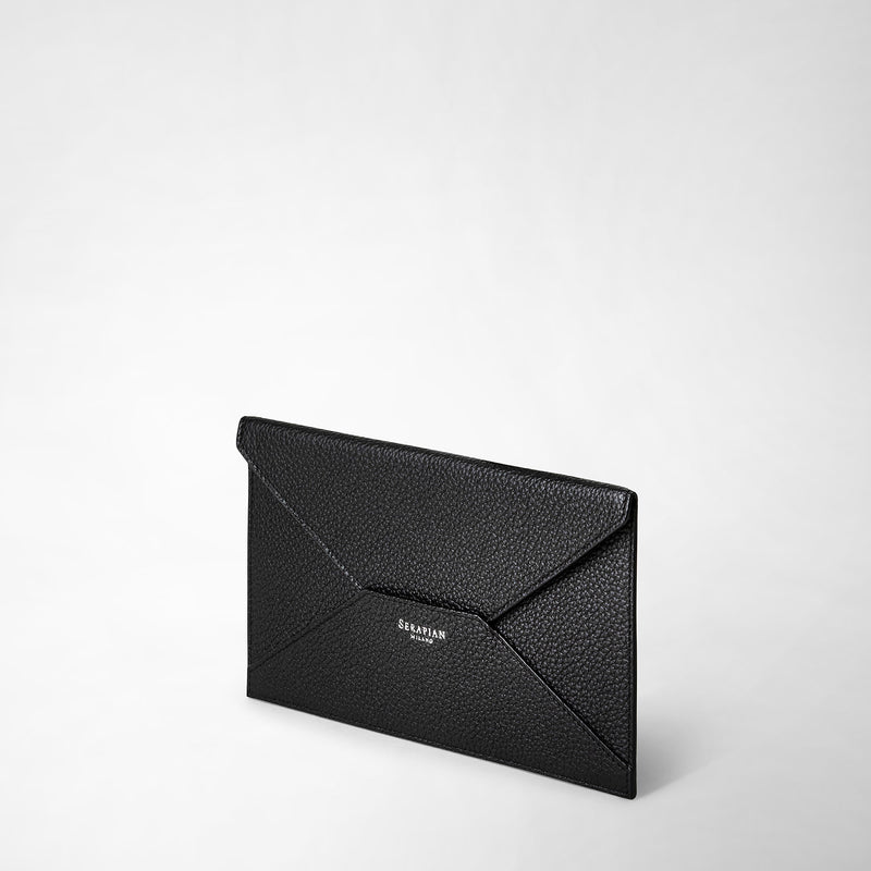 Serapian Pouch in cachemire leather black Negozi Online