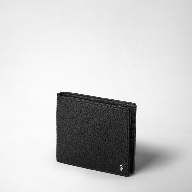 Serapian Portafoglio per 8 carte in pelle cachemire nero Shopping Online