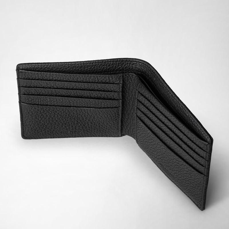 Serapian Portafoglio per 8 carte in pelle cachemire nero Shopping Online