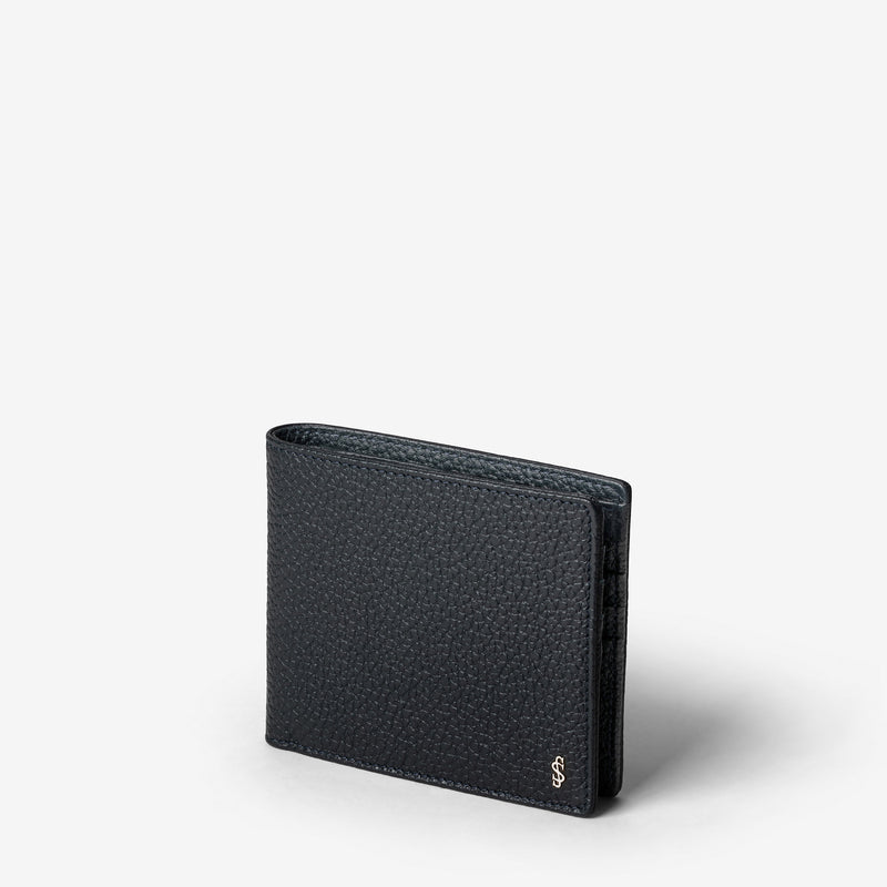 Serapian Portafoglio per 8 carte in pelle cachemire blu Prezzo Ridotto