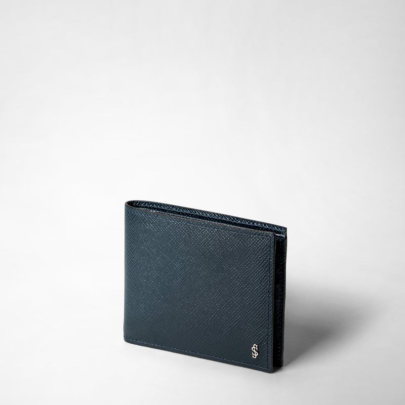 Serapian Portafoglio 8 carte pelle evoluzione blu navy Convenienza