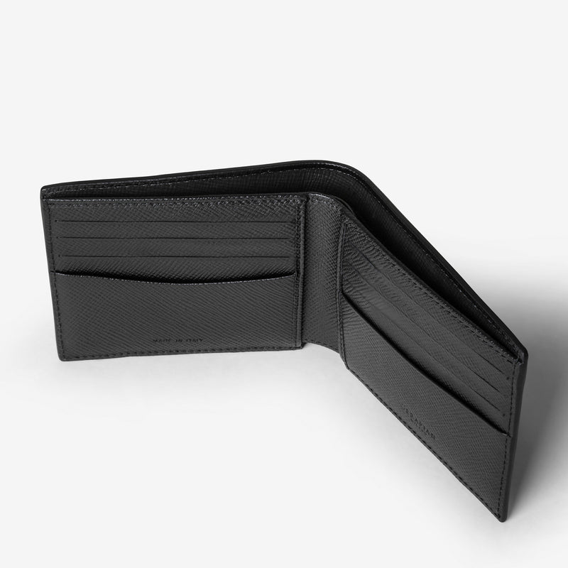 Serapian Portafoglio per 8 carte pelle evoluzione nero Novità