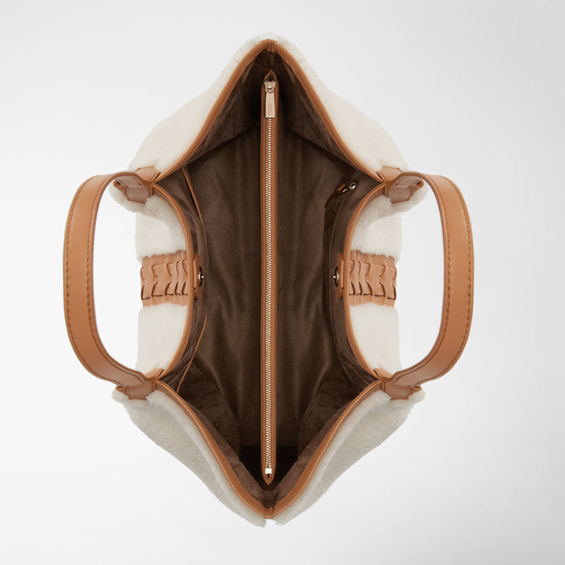 Serapian TOTE BAG SECRET IN SHEARLING Negozio