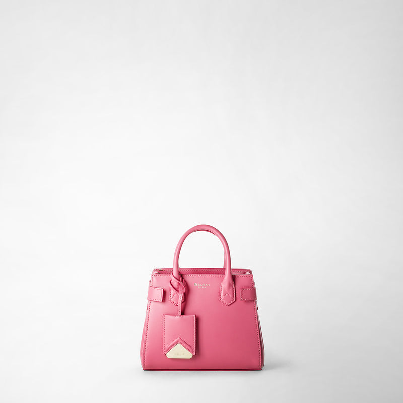 Serapian Mini meline' handbag in seta leather petal Moda