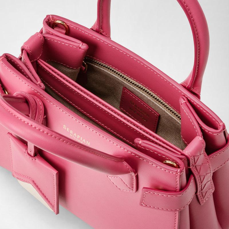 Serapian Mini meline' handbag in seta leather petal Moda