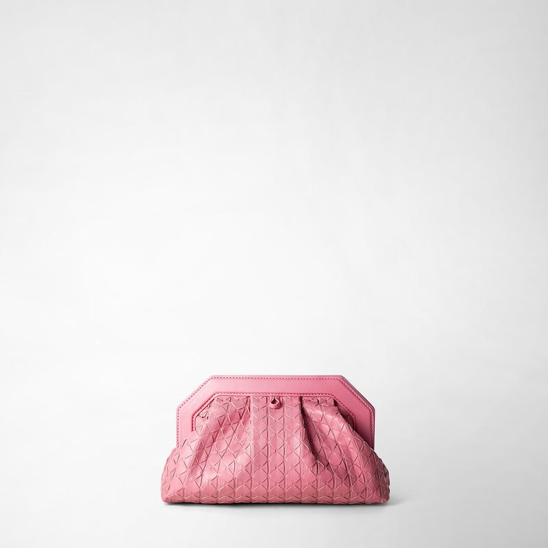 Serapian Secret clutch bag in mosaico petal 2025