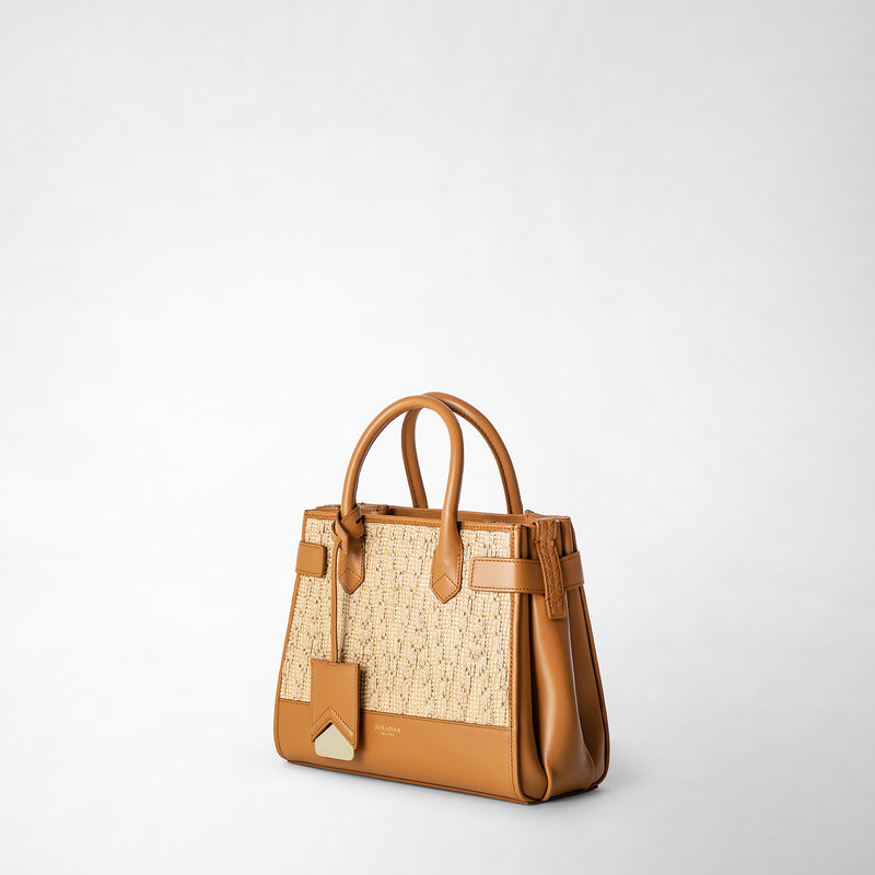 Serapian BORSA A MANO MELINÉ IN RAFFIA Italia