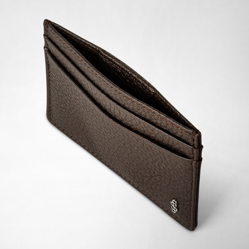 Serapian Portacarte per 4 carte in pelle cachemire espresso Vendita