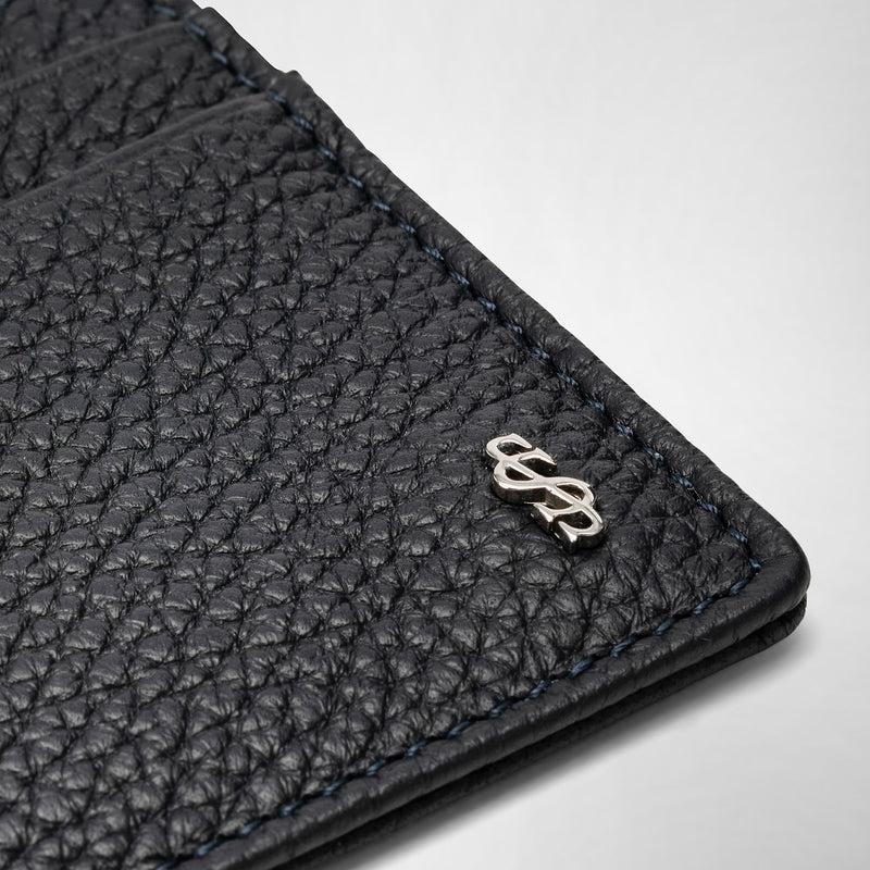 Serapian Portacarte per 4 carte in pelle cachemire blu Promozione