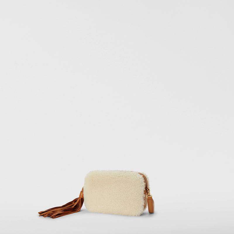 Serapian BORSA MINI IN SHEARLING Convenienza