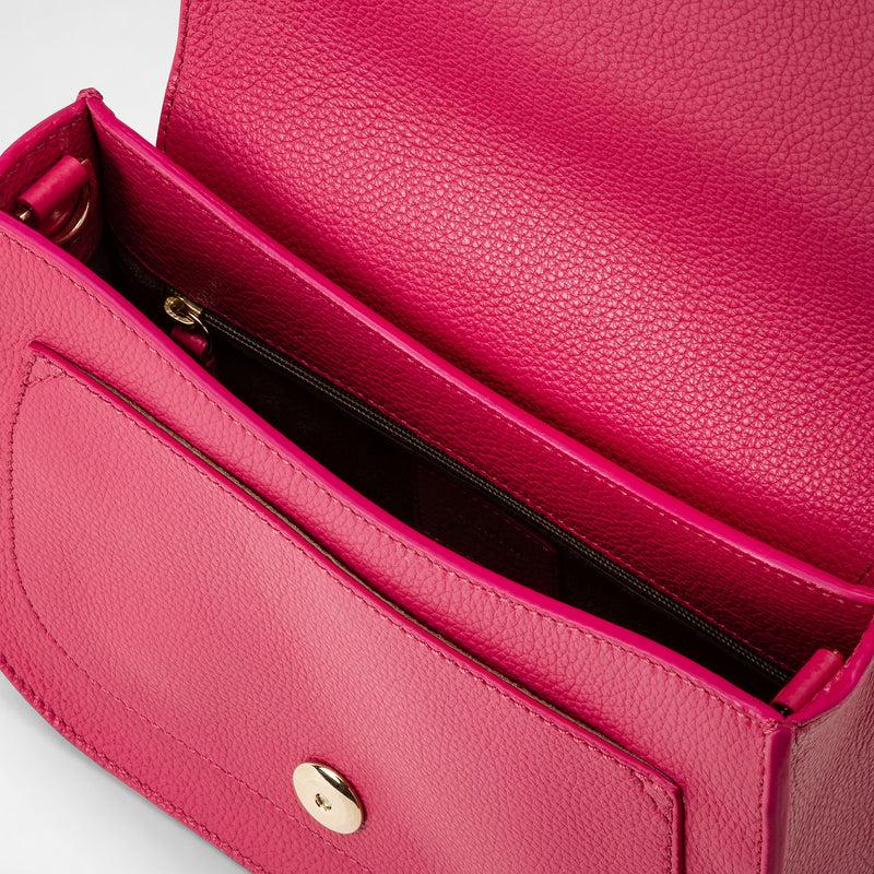 Serapian Luna crossbody bag in rugiada leather petal Novità
