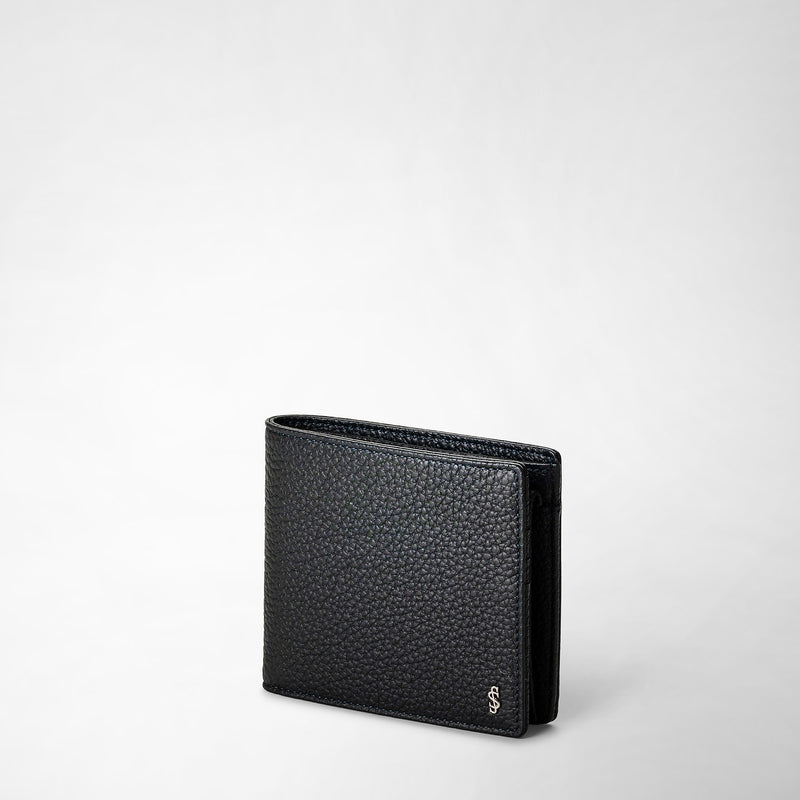 Serapian Portafoglio 4 carte portamonete pelle cachemire blu Negozio