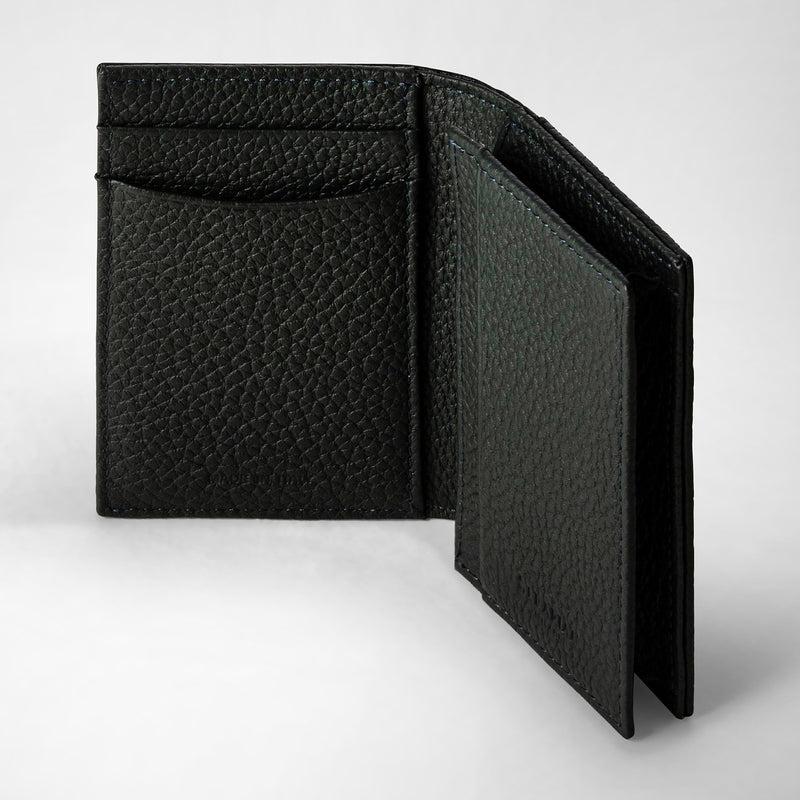 Serapian Portacarte in pelle cachemire blu navy Promozione