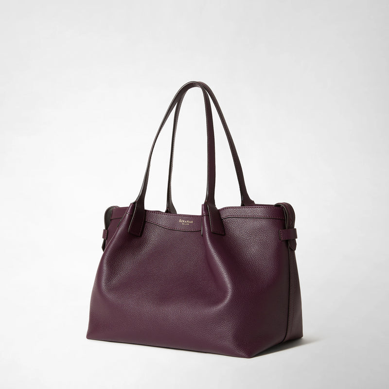 Serapian TOTE BAG SECRET PICCOLA IN PELLE RUGIADA Spedizione Gratuita