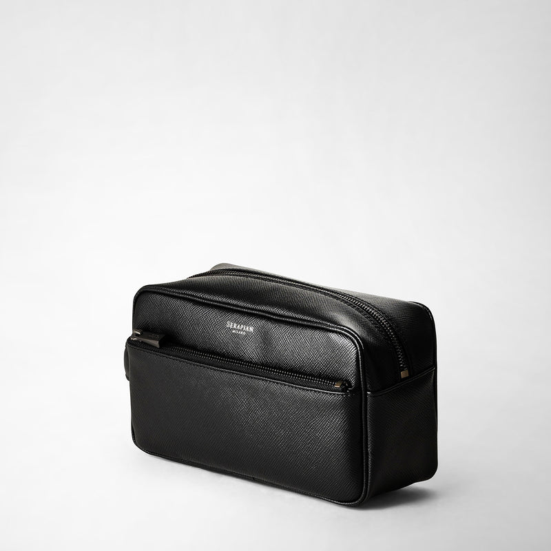 Serapian Wash bag recycled twill evoluzione eclipse black Soddisfazione Garantita