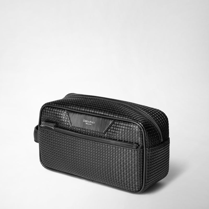 Serapian Trousse da bagno in stepan nero-nero eclissi Negozi Online