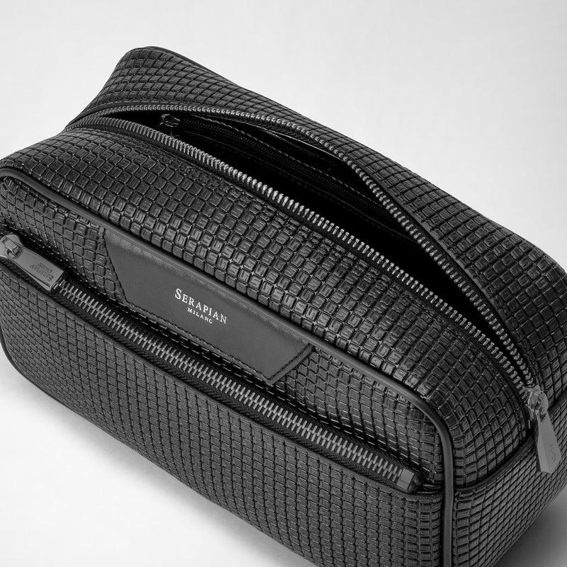 Serapian Trousse da bagno in stepan nero-nero eclissi Negozi Online